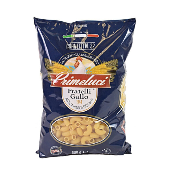 Primeluci Macaroni No32 Gornetti 454g x 20