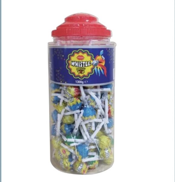 Pran Whistle Lollipop Orange Flavour 10g x 15