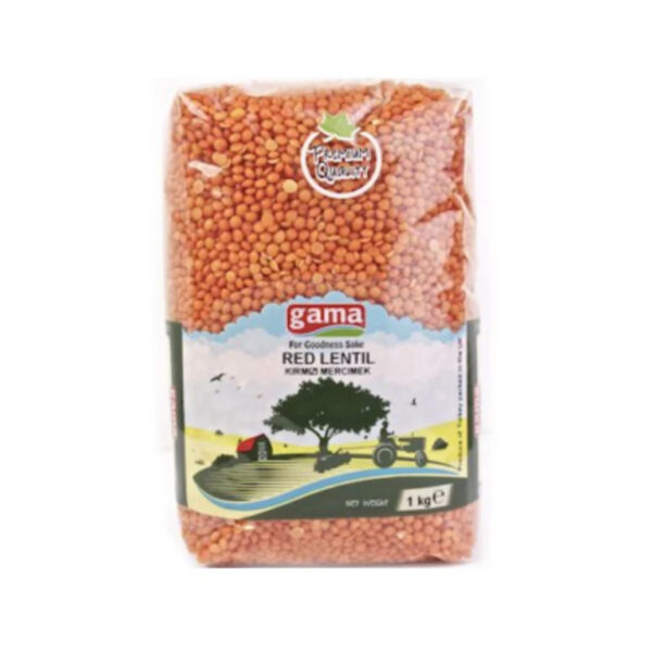 Gama Red Lentils Split 6 x 1kg