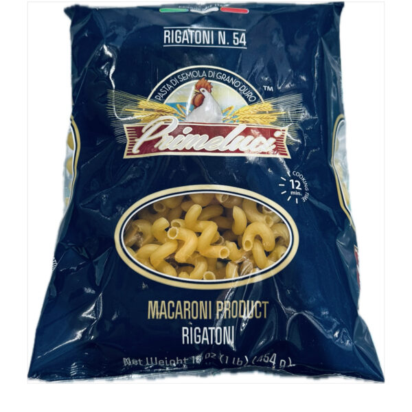 Primeluci Macaroni No54 Rigatoni 454g x 20