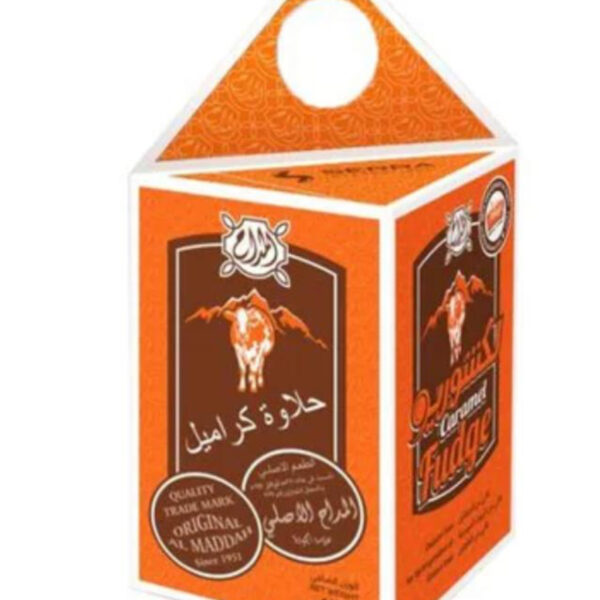 علبة فادج الكراميل الفاخر من ألماده ٤٠٠ غرام × ٢٠