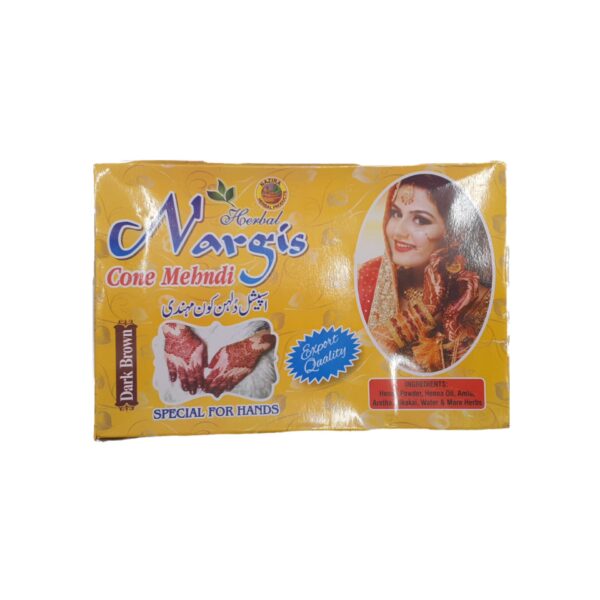 Nargis Cone Mehndi Dark Brown 1 X 12 pc